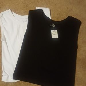 Free people short sleeveless crewneck tops